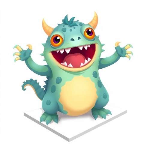 Preview for Cartoon-monster-illustration-aimonsterstyle-template-3146f