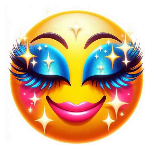 Preview for Glowing-smiley-face-eyelashes-aiemojistyles-template-c0e0d