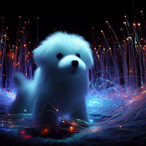 Preview for Glowing Puppy Template For Creative Designs