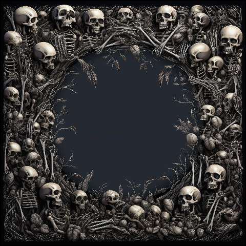 Preview for Skull-frame-design-template-halloween-8b877