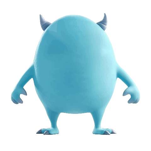 Preview for Blue-monster-figure-smooth-monster-template-f2d02