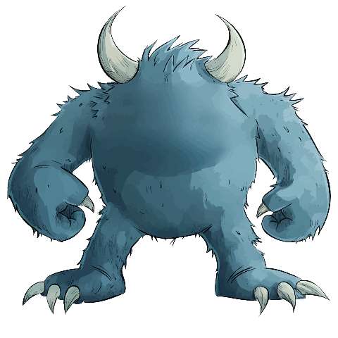 Preview for Blue-monster-illustration-character-monster-template-f38e1