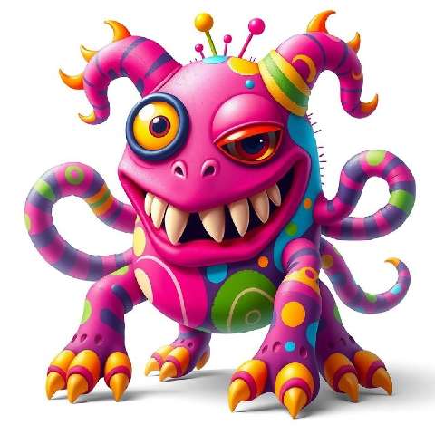 Preview for Colorful-cartoon-monster-illustration-aimonsterstyle-template-272c3