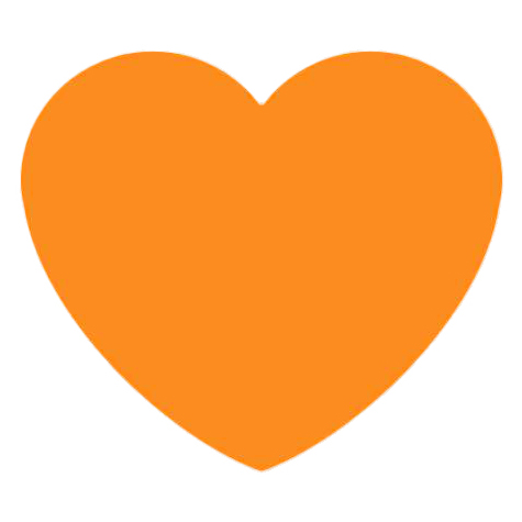 Preview for Orange-heart-icon-heart-emoji-template-59c8a