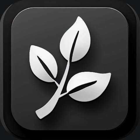 Preview for Silver Leaf App Icon Template