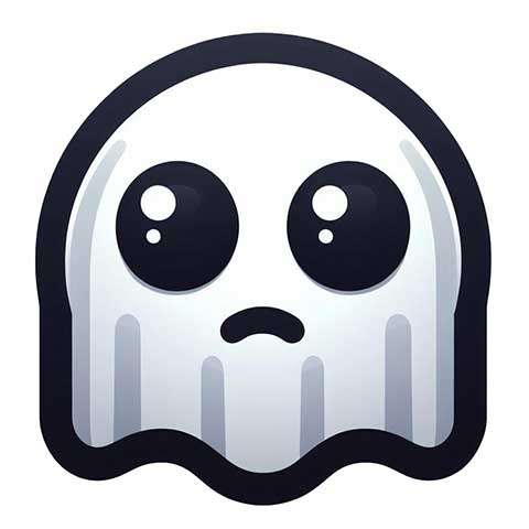 Preview for Sad-ghost-emoji-aiemojiobjects-template-b120d