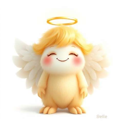 Preview for Adorable-angel-figurine-aimonsterstyle-template-5101b