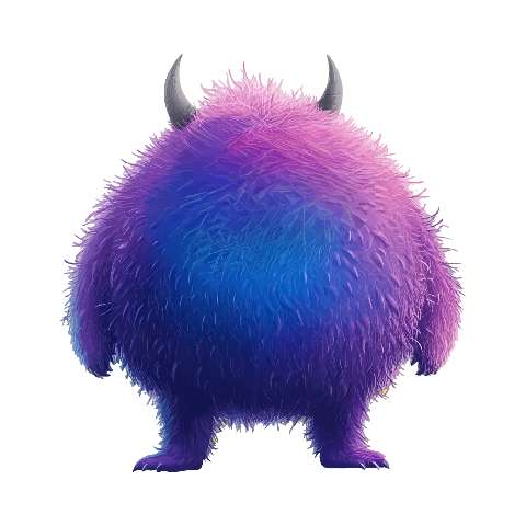 Preview for Purple-horned-monster-colorful-monster-template-b2132