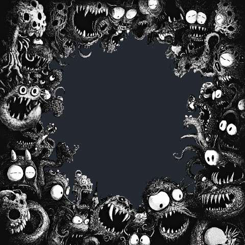 Preview for Spooky-monster-frame-template-770e7