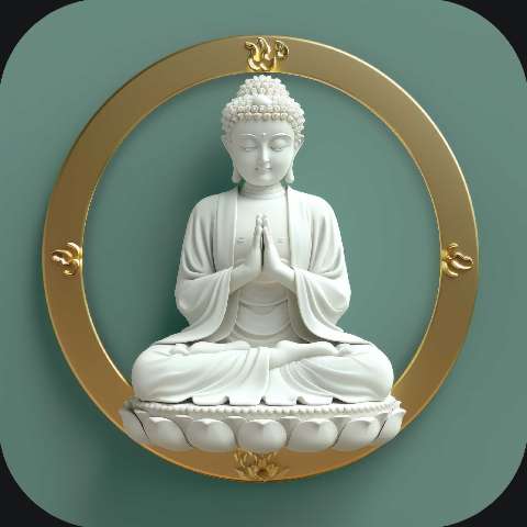 Preview for Serene Buddha Statue App Icon Template