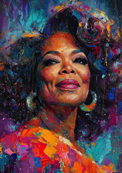 Preview for Vibrant-woman-portrait-celebrities-template-1f86b