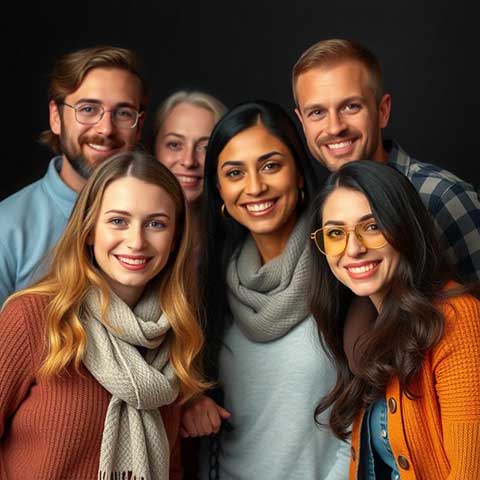 Preview for Diverse-group-portrait-aiphotography-template-11678