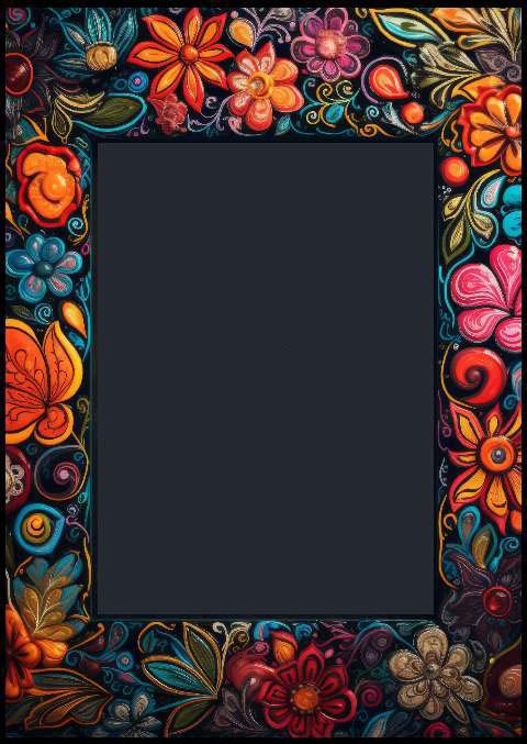 Preview for Floral-frame-template-colorful-frame-9a6ad