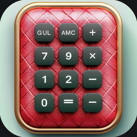 Preview for Luxury Calculator App Icon Template