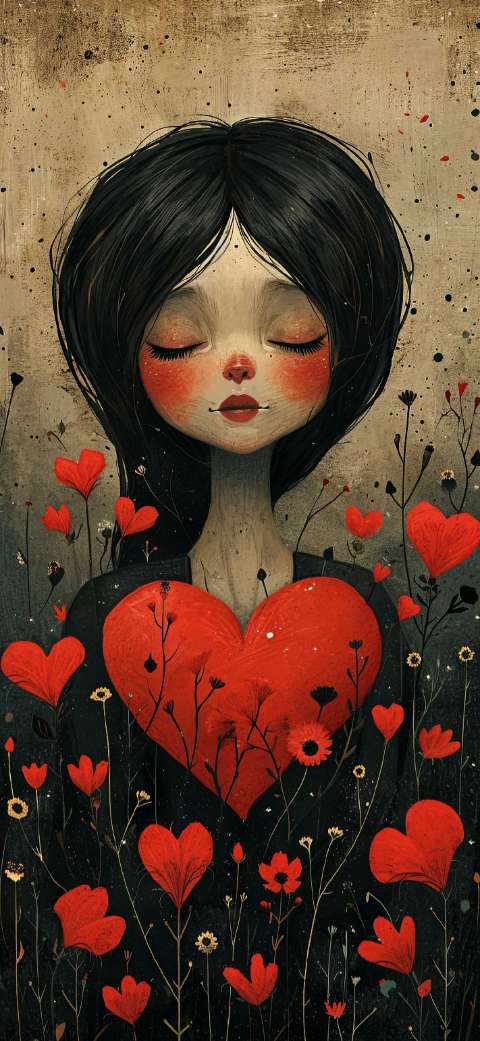 Preview for Whispers-of-love-art-love-phone-template-7b0f6