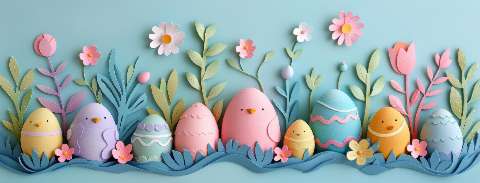 Preview for Easter Egg Decoration Ideas Facebook Cover Template