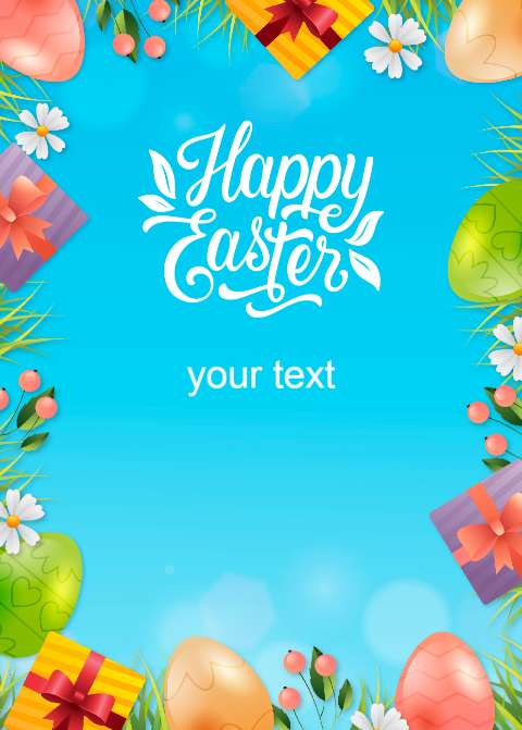 Preview for Happy-easter-greeting-card-template-85f9f