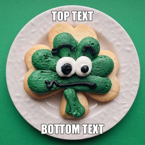 Preview for Shamrock-cookie-meme-template-stpatmeme-6412d