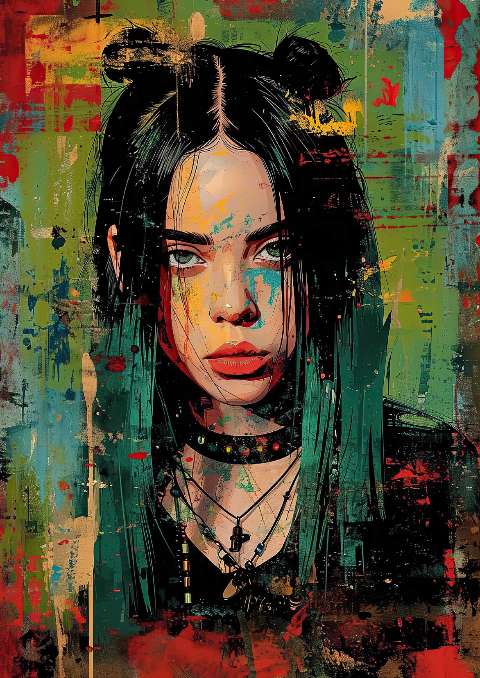 Preview for Abstract-woman-portrait-celebrities-template-fe0e9