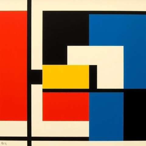 Preview for Mondrian-geometric-art-composition-aiartstyle-template-695df