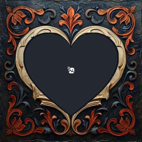 Preview for Ornate-heart-frame-design-love-frame-template-5cb06