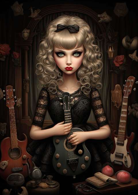 Preview for Gothic-girl-guitar-taylor-swift-template-2dabc