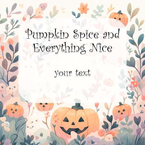 Preview for Pumpkin-spice-autumn-design-halloween-template-5c173