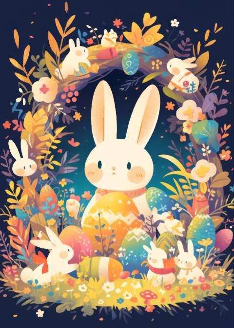 Preview for Easter-bunny-illustration-template-cacaf