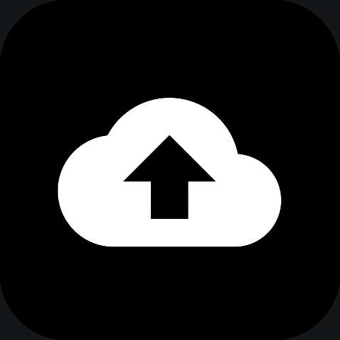 Preview for Cloud-upload-icon-dark-icon-template-ded3e