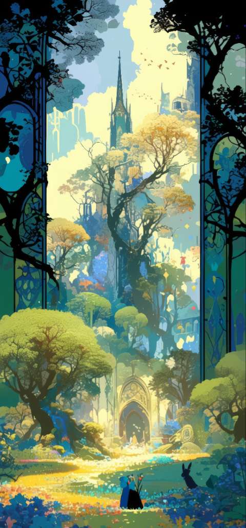 Preview for Enchanted Forest Landscape Template