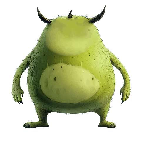 Preview for Green-monster-character-design-ugly-monster-template-3eb33