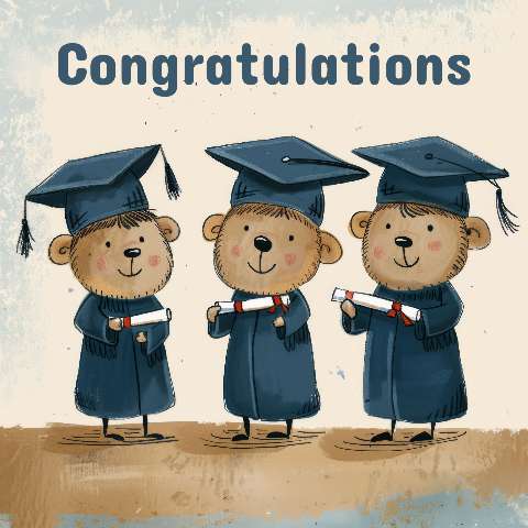 Preview for Congratulations-graduation-bears-template-ae2eb
