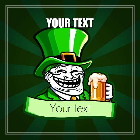 Preview for Troll-leprechaun-beer-template-stpatmeme-e3acd