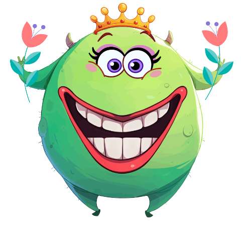 Preview for Cartoon Monster Princess Design Template