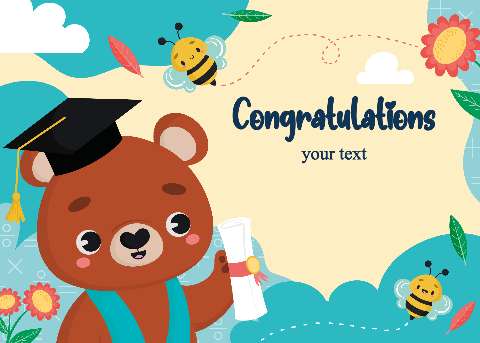 Preview for Graduation-congratulations-card-template-6aa48