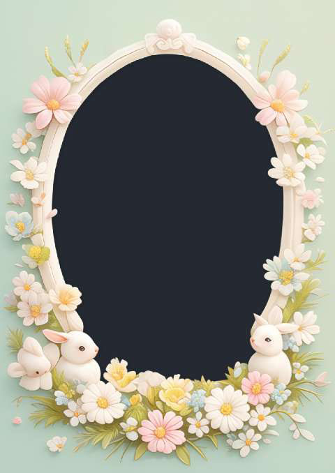 Preview for Easter-floral-frame-decoration-flower-frame-template-9b26b