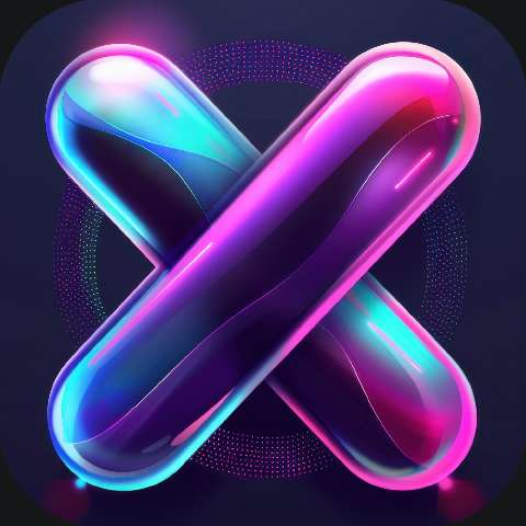Preview for Neon-x-logo-design-neon-purple-template-cb86b