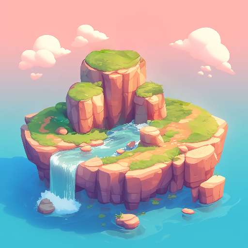 Preview for Serene-island-oasis-pink-tiny-template-d1dda