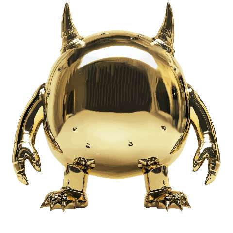 Preview for Golden-monster-figurine-elemental-monster-template-206eb