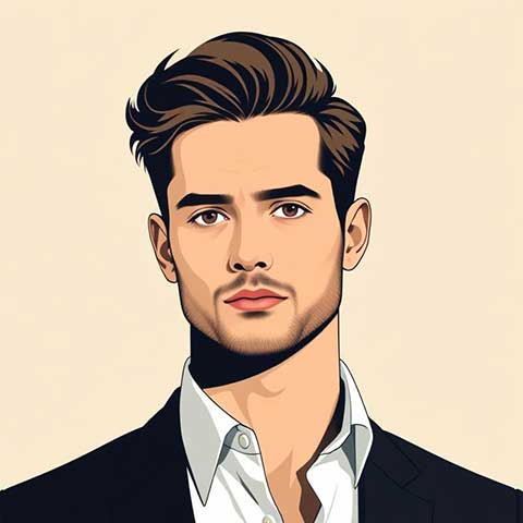 Preview for Illustrated-portrait-man-aicartoon-template-7fb8f