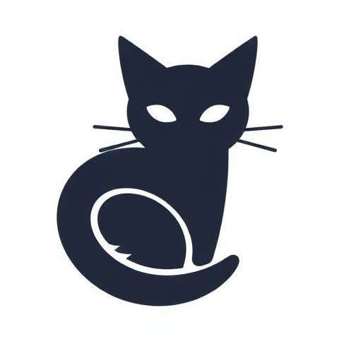 Preview for Black-cat-logo-design-aistickerlogo-template-f4149