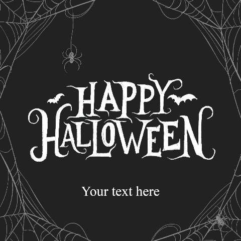 Preview for Happy-halloween-greeting-card-halloween-post-template-61bc0