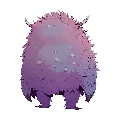 Preview for Purple-fantasy-creature-illustration-ugly-monster-template-fa403