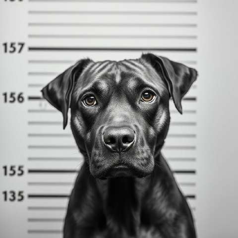 Preview for Black-dog-mugshot-aiphotography-template-1983e