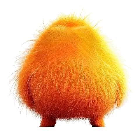 Preview for Orange-fluffy-creature-colorful-monster-template-beff7