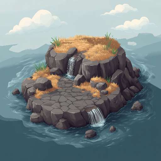 Preview for Serene-island-oasis-illustration-dark-tiny-template-63f1b