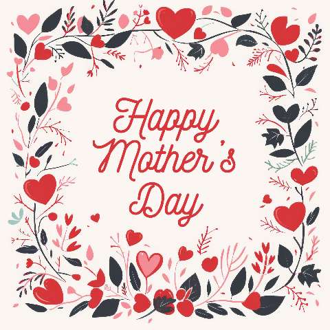 Preview for Happy-mothers-day-wreath-template-f9628