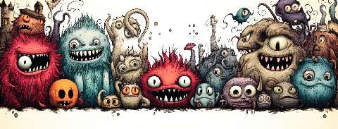 Preview for Whimsical-monster-collection-halloween-social-template-79ae1