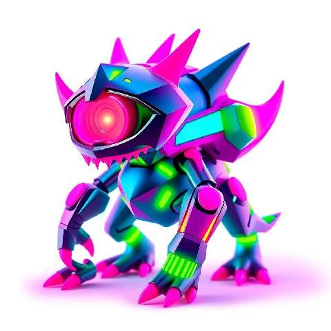 Preview for Cyberpunk-robot-creature-aimonsterstyle-template-e2d27