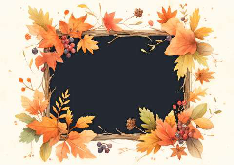 Preview for Autumn-leaves-frame-template-fall-frame-fc06b